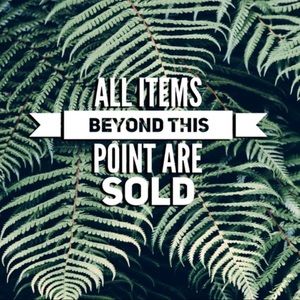 items below are sold